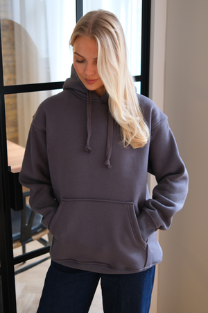 Stella Oversized Felpa con cappuccio - grigio scuro
