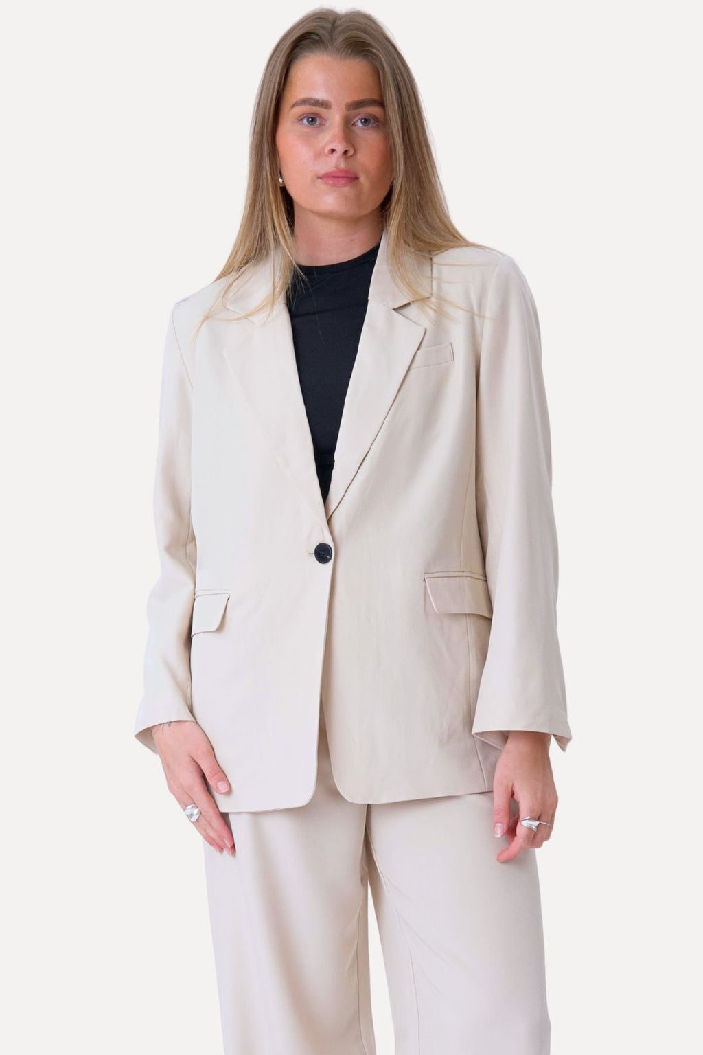 Blazer di grandi dimensioni - beige