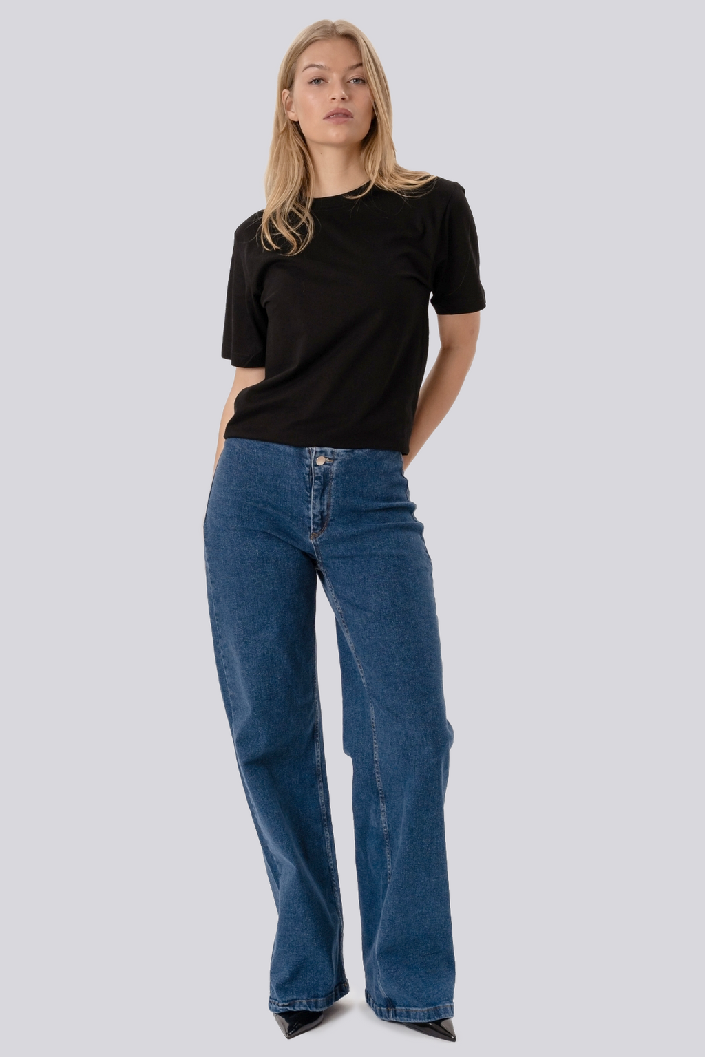 Jeans larghi Miley - Blu medio