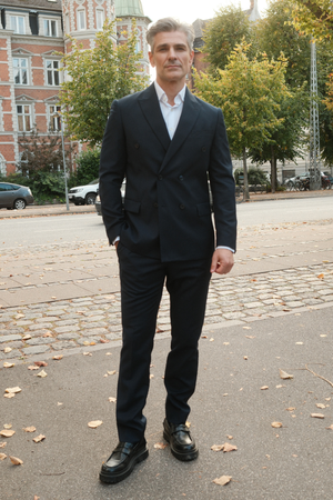 Premium Abito a doppio petto (Nero)