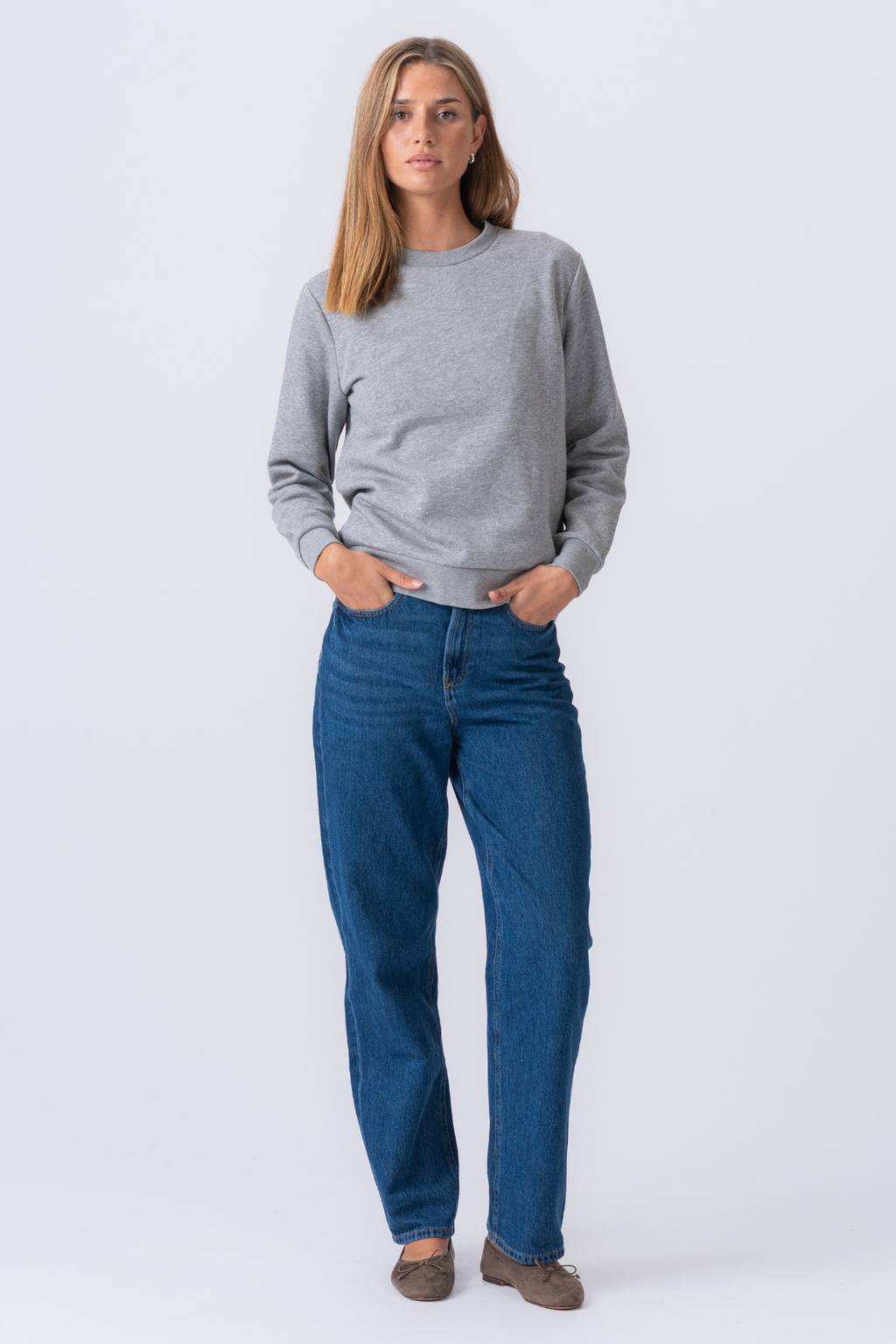 Girocollo Essential - Grigio Melange