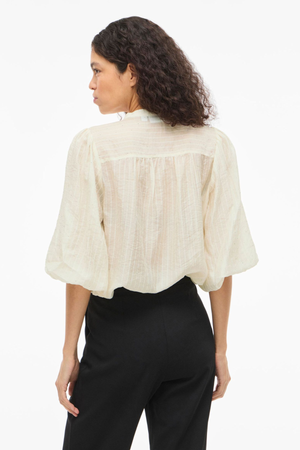 Parte superiore con bottoni in strass - Betulla