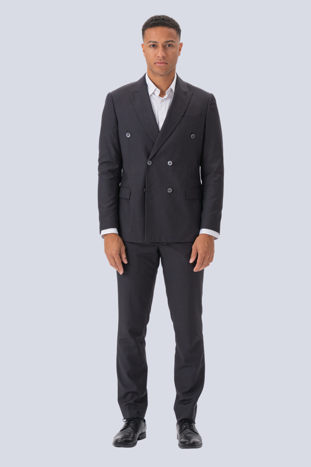 Premium Abito a doppio petto (Nero)