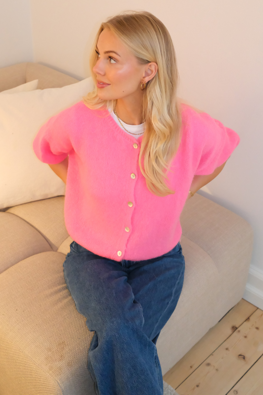 Maglia a maniche corte Mary - Rosa baby