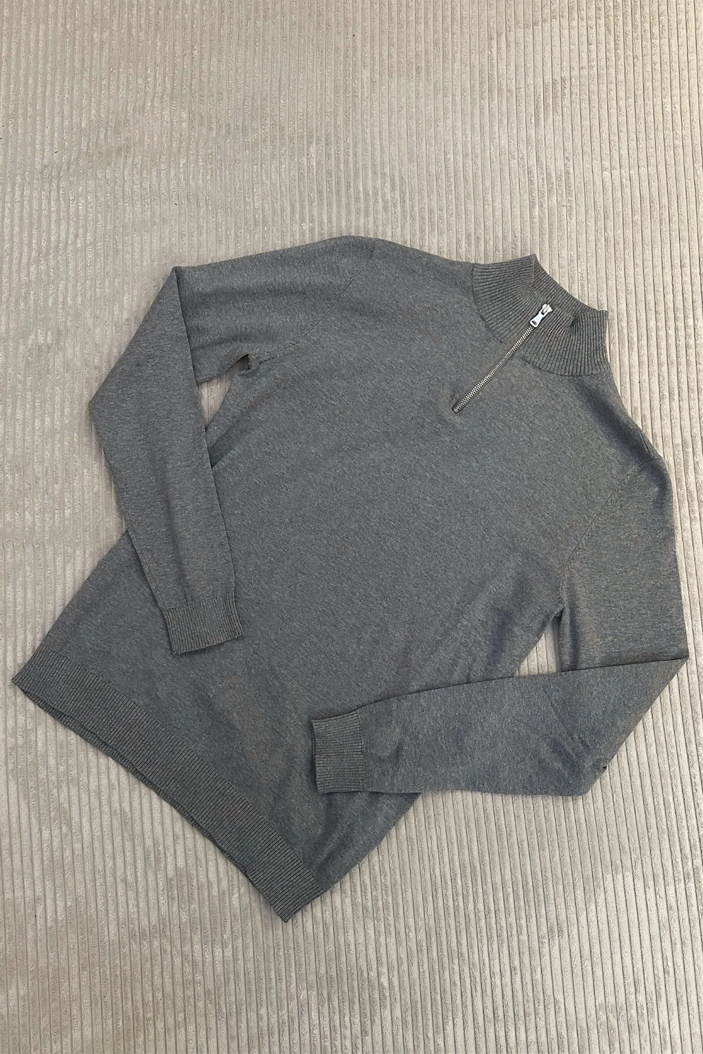 Pullover Half Zip - Grey Melange