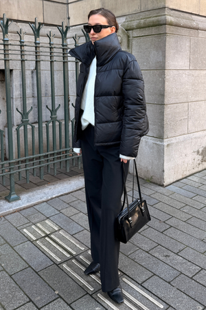 Giacca a puffer corta - Nero