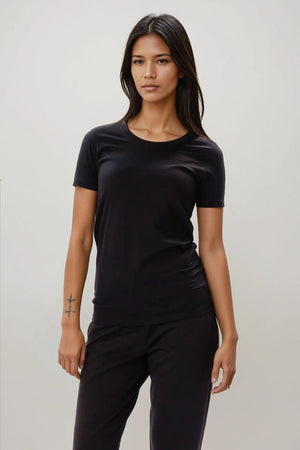 T -shirt aderente - nero