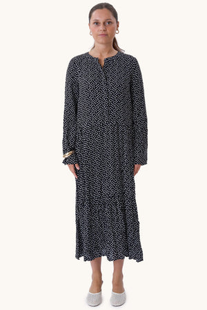 Abito a maniche lunghe Anna - nero