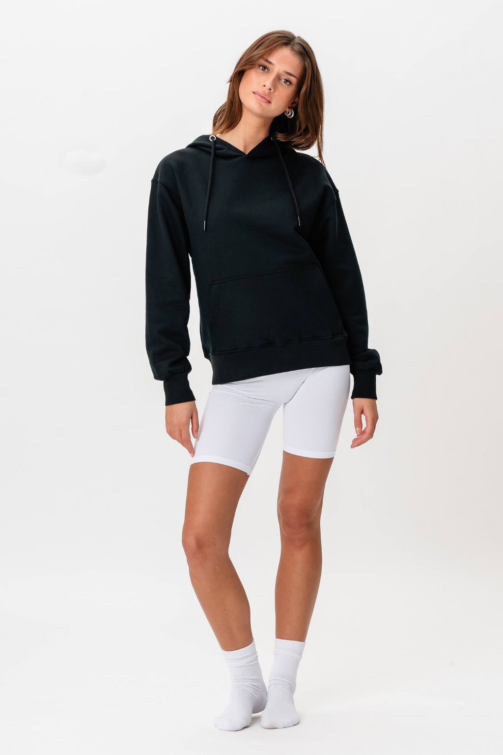 Con cappuccio pesante - nero