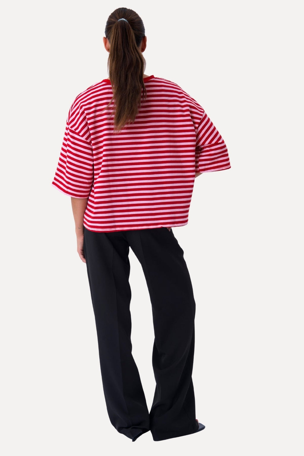 Zoe T-shirt - Red/Light Pink