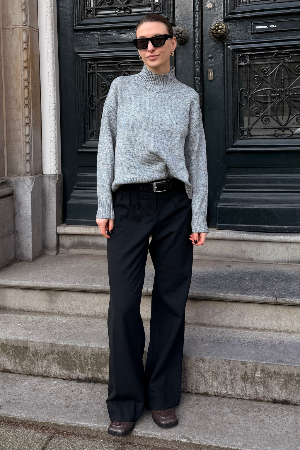 Emma Knit - Grigio chiaro melange