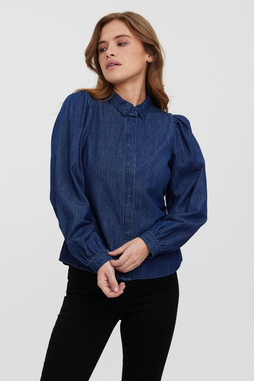 Nily Denim Shirt - Dark Blue Denim