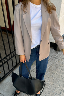 Blazer di grandi dimensioni - grigio