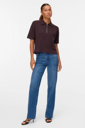 Gold 2/4 Poloneck Pullover - Chocolate Torte