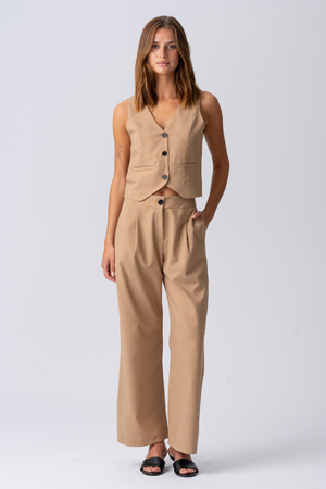 Natalie Pants - marrone chiaro
