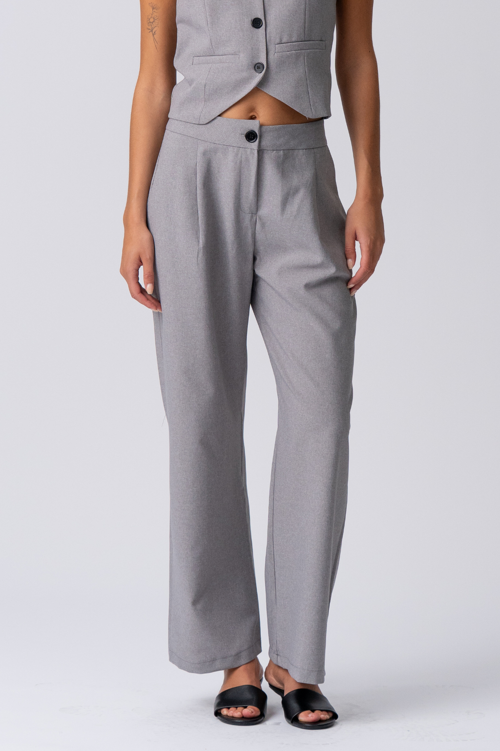 Natalie Pants - Light Grey