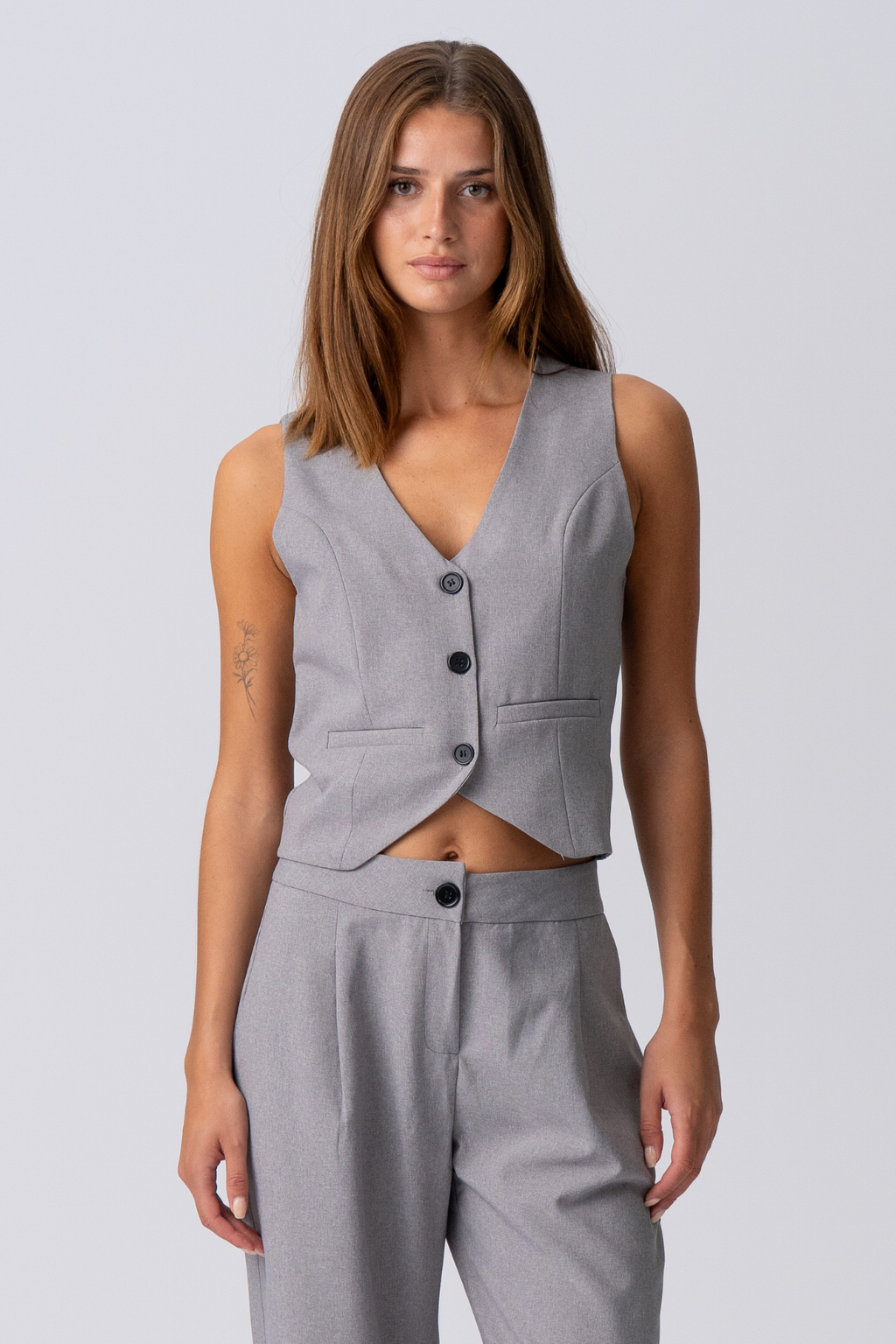 Natalie Vest - Light Grey