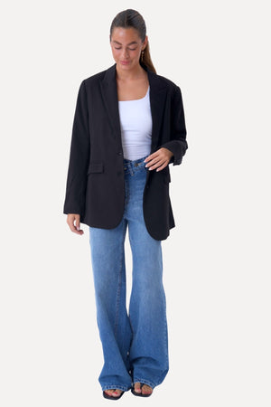 Blazer dalla vestibilità classica - Blu scuro