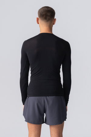 T -shirt a manica lunga prima - nero