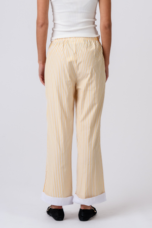 Layla Striped Pants - Giallo