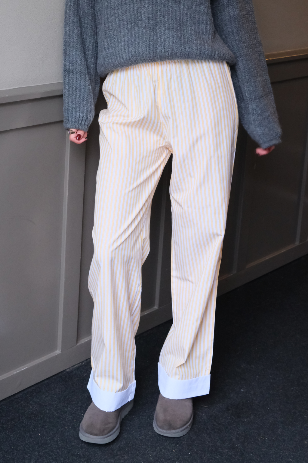 Layla Striped Pants - Giallo