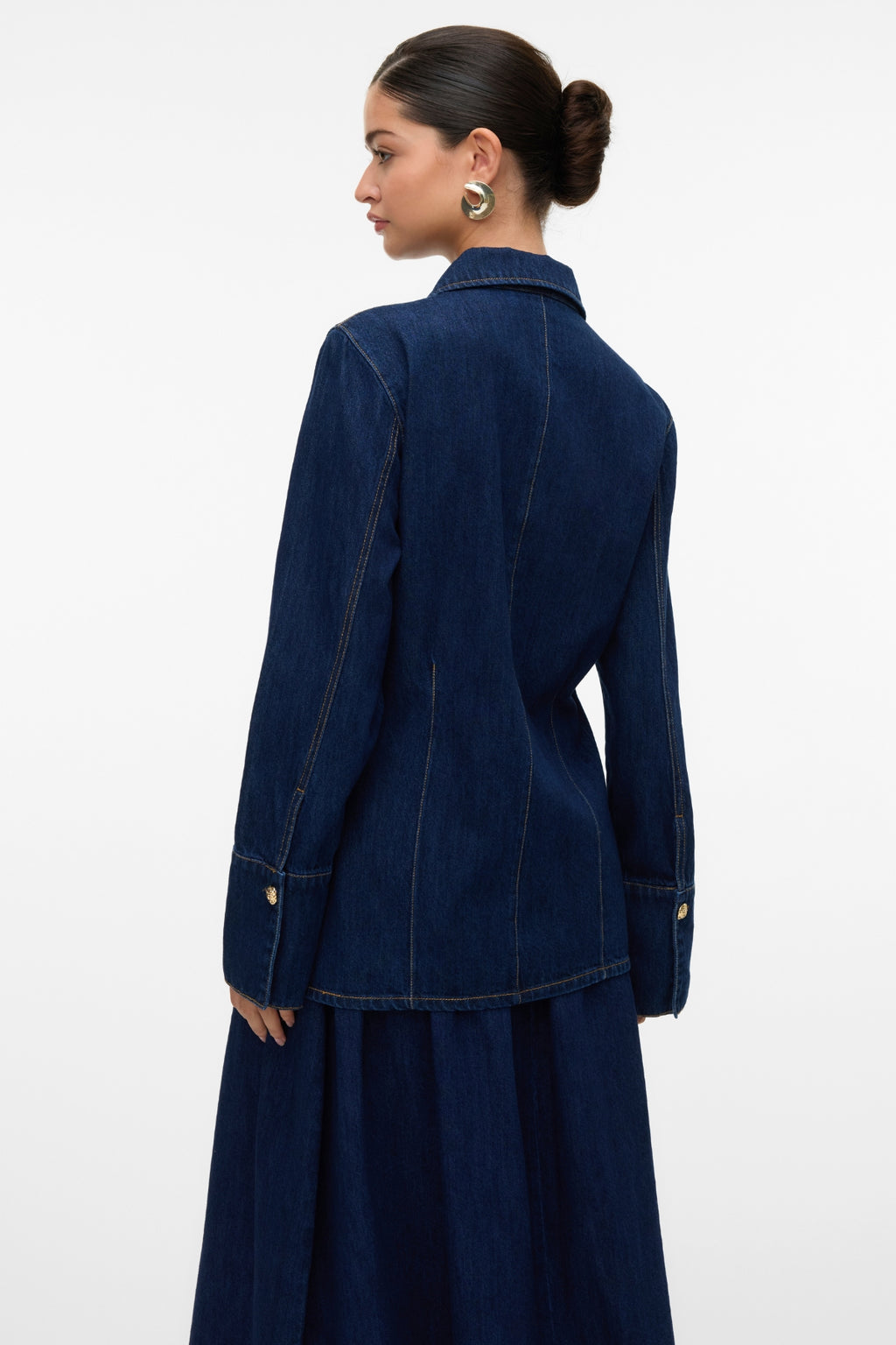 Nikka Denim Shirt - Dark Blue Denim