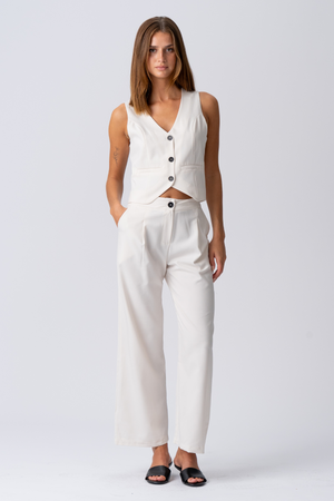 Natalie Pants - Beige leggero