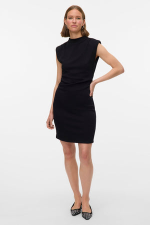 Abito corto Nelli High Neck - Nero