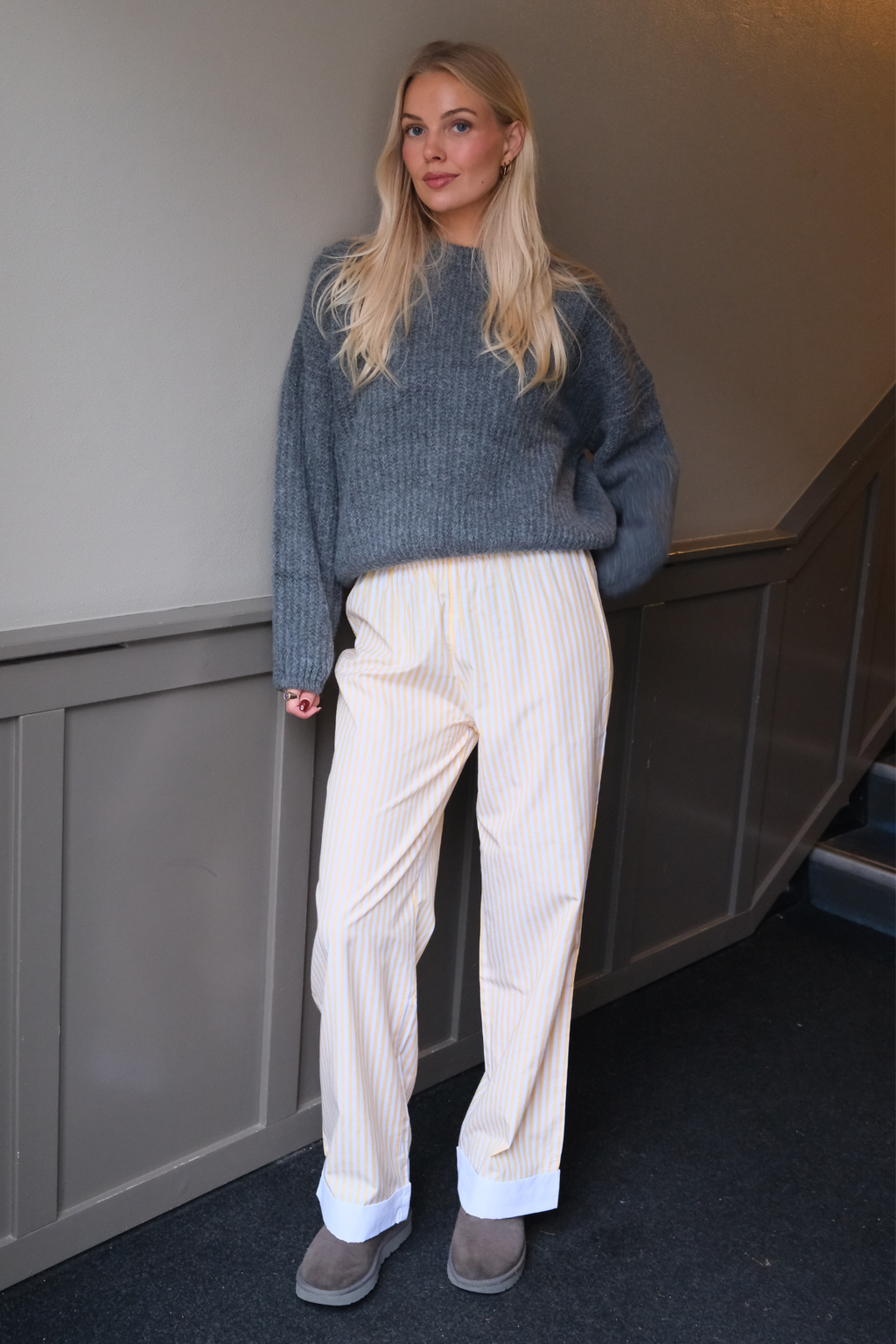 Layla Striped Pants - Giallo