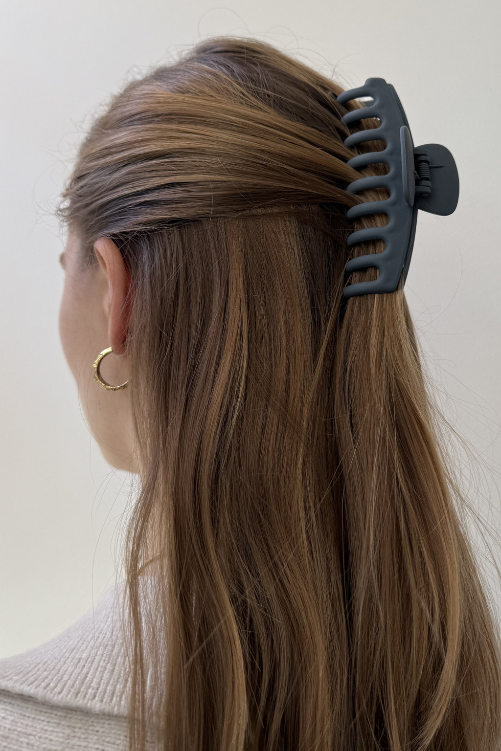 Fermaglio per capelli Olivia - Marrone scuro