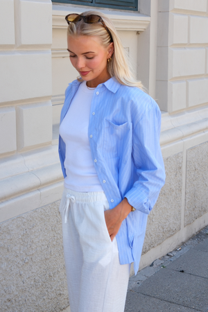 Melia Loose Shirt - Grapemist