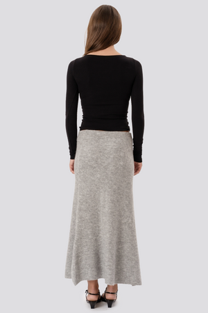 Gonna in maglia Nova - Grigia