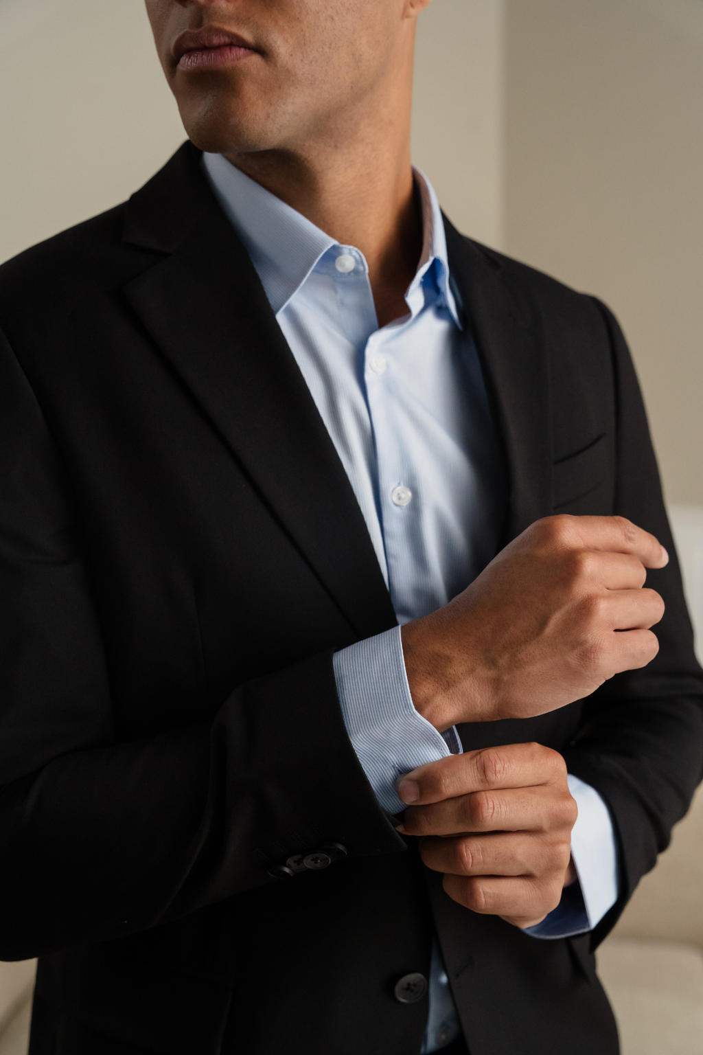 Premium Blazer a petto singolo - Nero