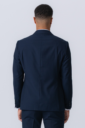 Premium Blazer a petto singolo - Navy