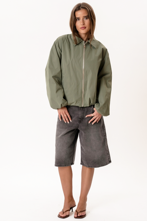 Ines Short Jacket - Khaki
