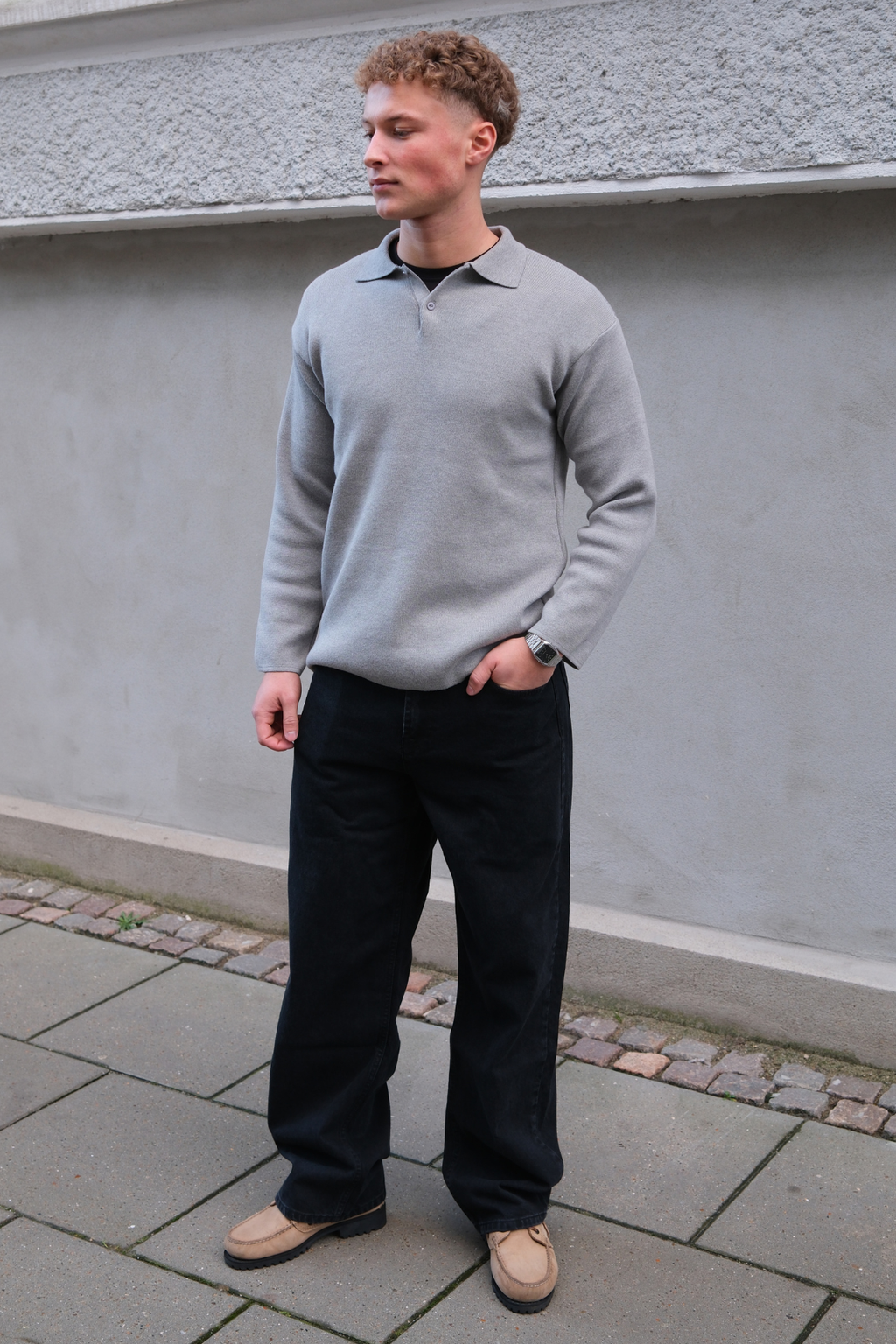 Guglielmo Regular Jeans: tinta unita Nero