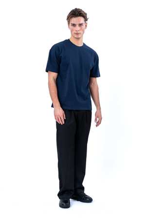 T-shirt squadrata - Blu marino