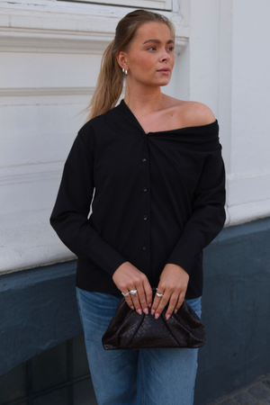 Serena Oversized Camicia - Nero