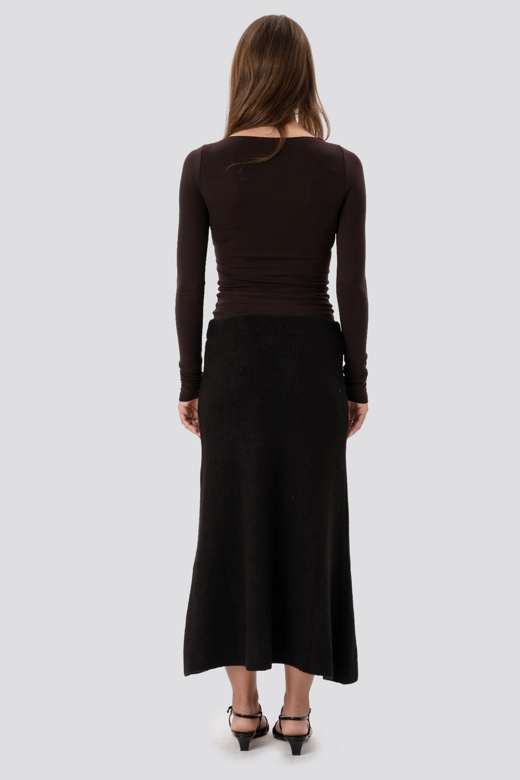 Gonna in maglia Nova - Nero