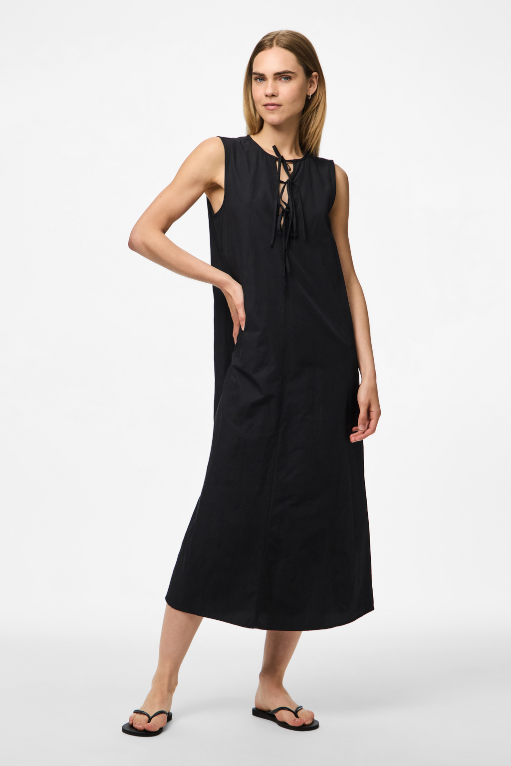 Jenna Tie Dress - Nero
