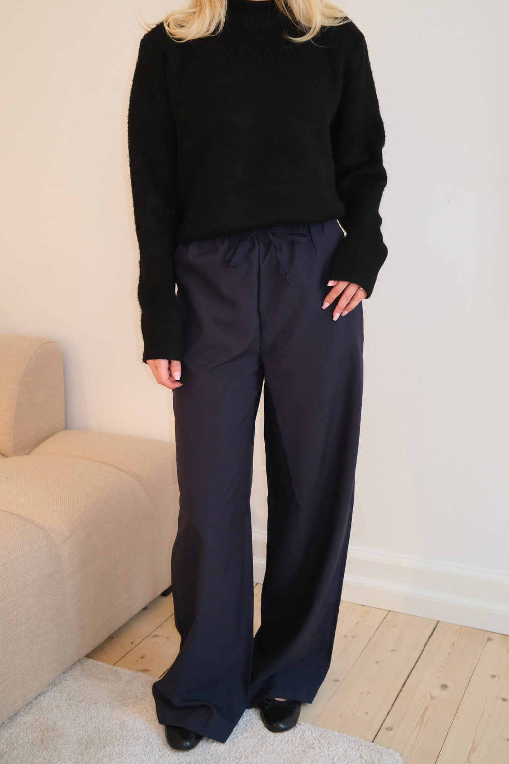 Anastasia Wide Pants - Navy