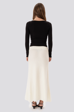 Gonna in maglia Nova - Bianca