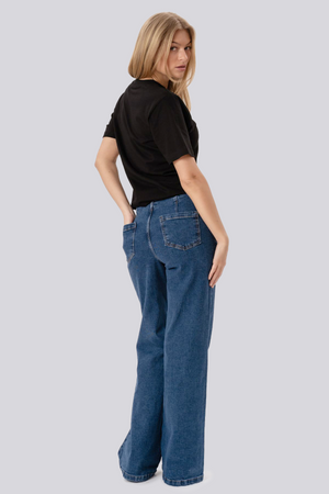 Jeans larghi Miley - Blu medio