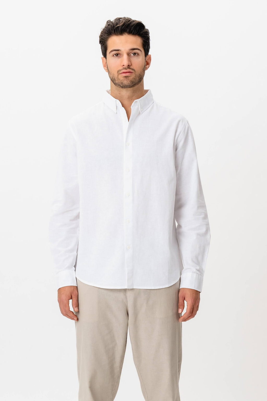 Camicia di lino - bianco