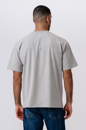 T-shirt Boxfit pesante - Grigio scuro