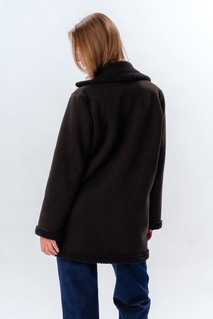 Shearling Coat - Black