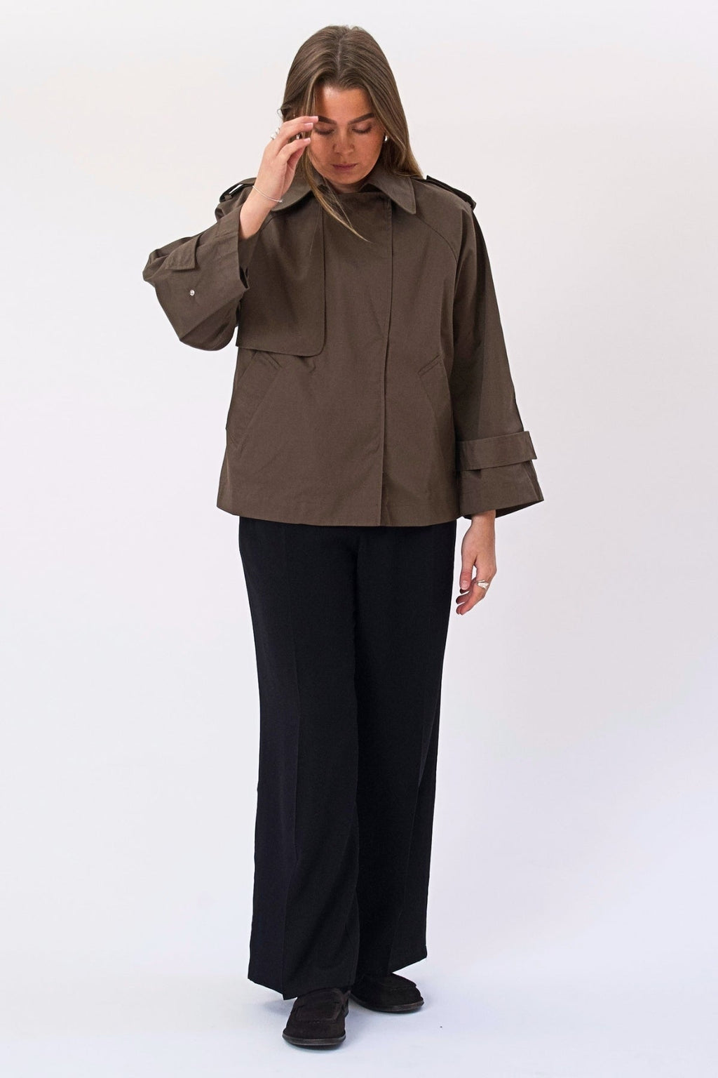 Trench corto Elara - Marrone