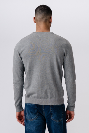 Pullover girocollo - Grigio Melange