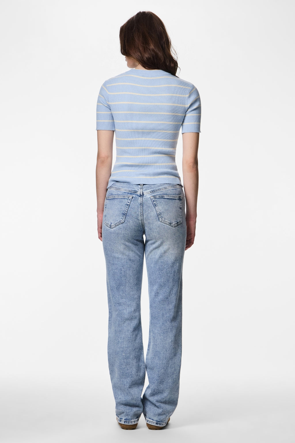 Maglia Mira O-Collo - Cashmere Blu Betulla