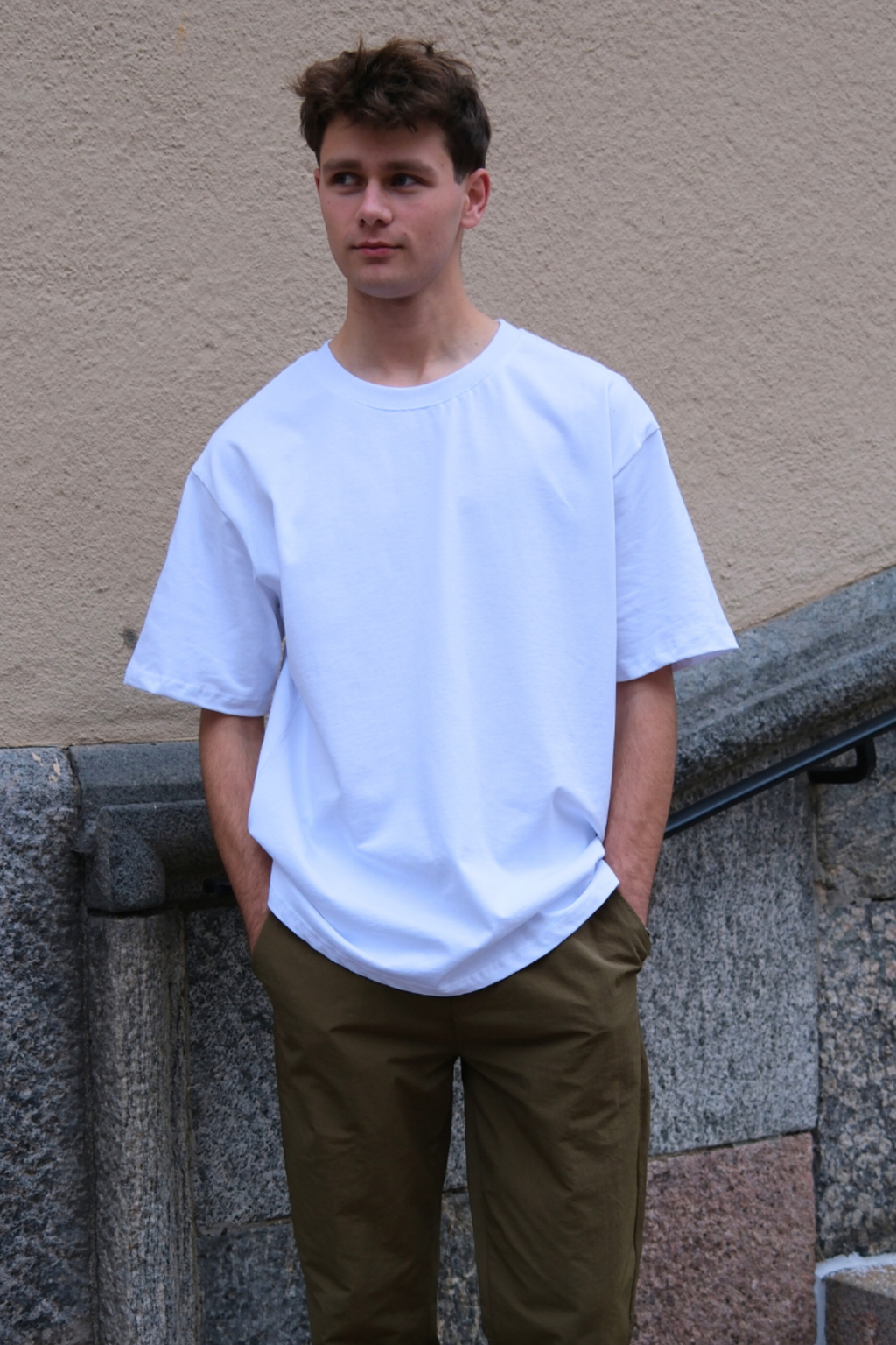 T-shirt Boxfit pesante - bianca